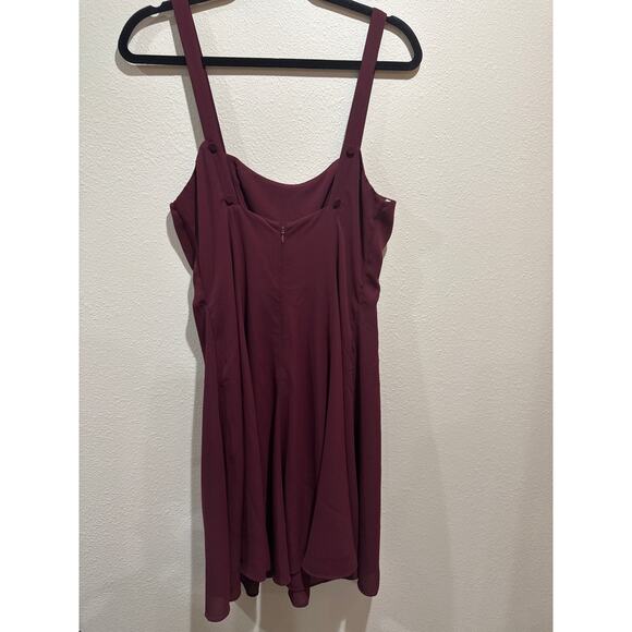 Womens red burgundy Fame and Partners The Guava Dress size 6 NEW - Picture 4 of 7